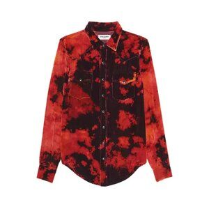 Saint Laurent Classic Western Shirt 'Burgundy'